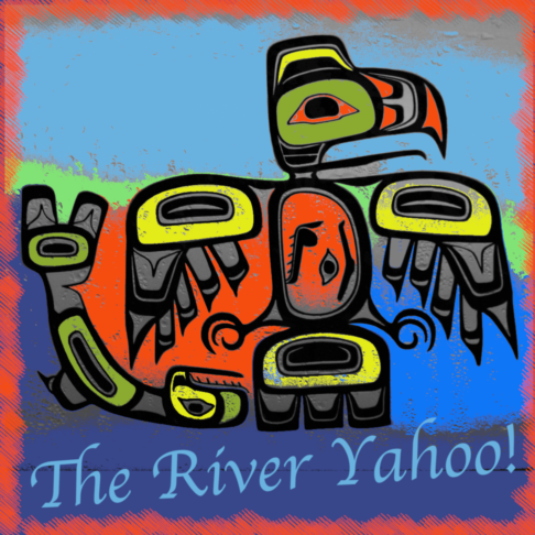 Cover art for the single The River Yahoo! featuring abstract blue river